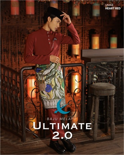 Baju Melayu Ultimate 2.0 in Heart Red