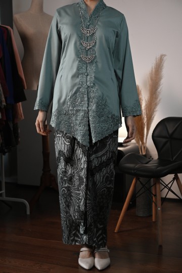 BAJU KEBAYA MAISARAH TURQUIOSE