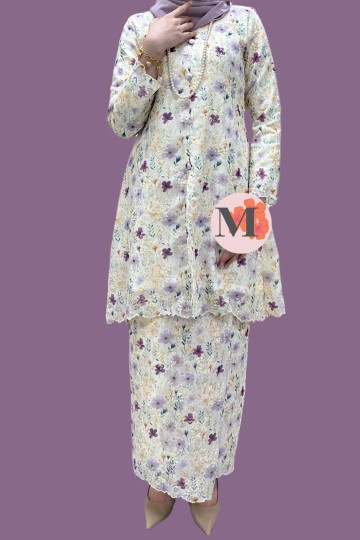 KESUMA COTTON EYELET DUSTY PURPLE