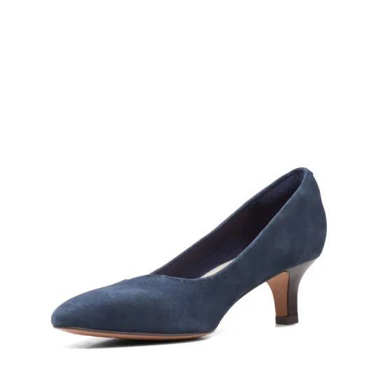 CLARKS SHONDRAH JADE NAVY SUEDE