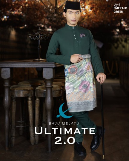 Baju Melayu Ultimate 2.0 in Emerald Green