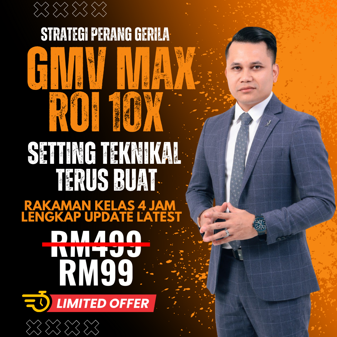 STRATEGI PERANG GERILA GMV MAX ROI 10X-RAKAMAN KELAS 4JAM LATEST UPDATE 2025