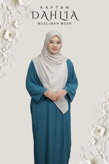 KAFTAN DAHLIA MATERIAL PREMIUM SOFT CREPE SEJUK TAK MUDAH KEDUT PELBAGAI WARNA