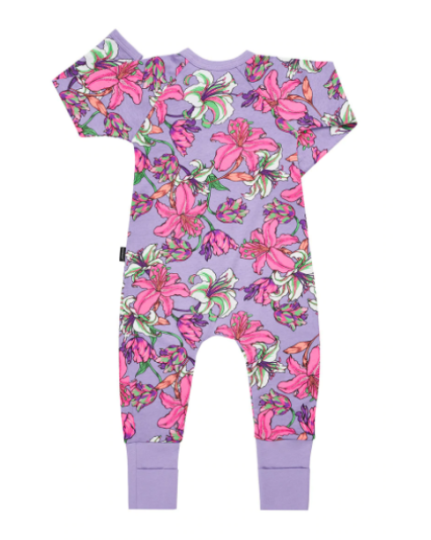 Zippy Wondersuit Blooming Hibiscus Lilac