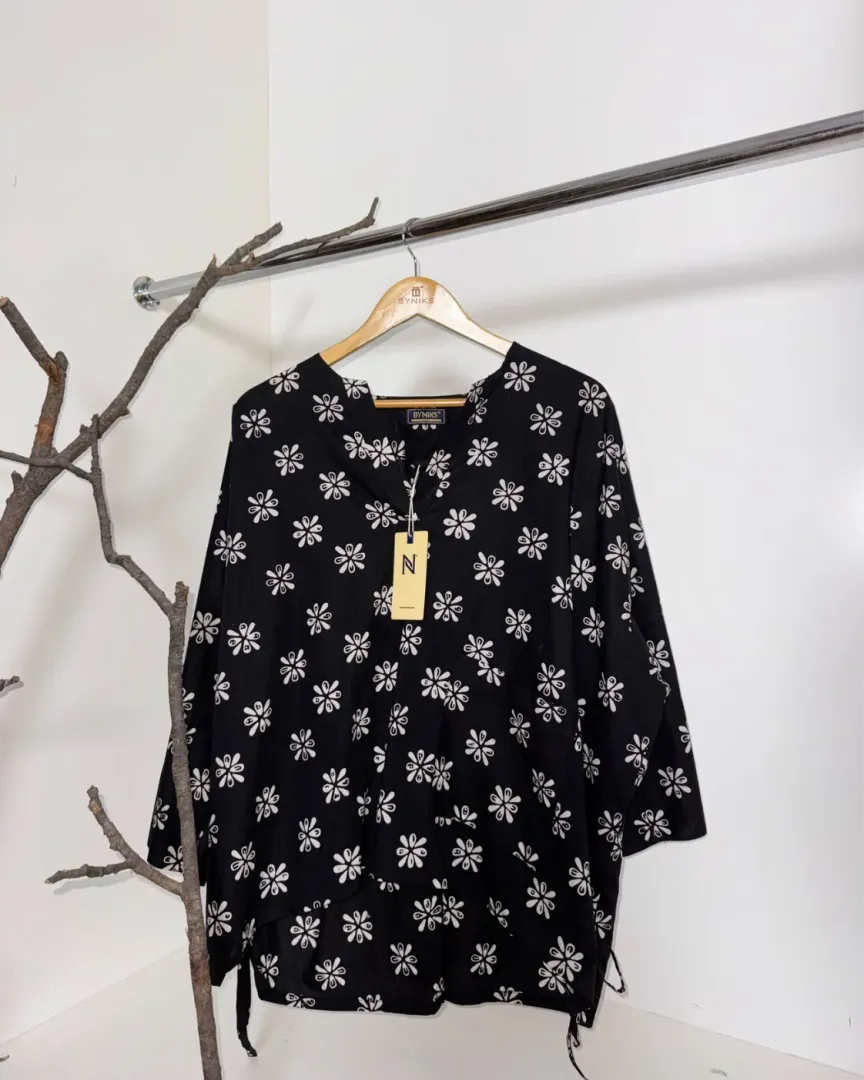 BLOUSE BATIK AKSARA [AS12 BLACK 03]