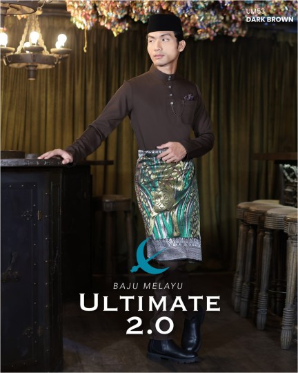 Baju Melayu Ultimate 2.0 in Dark Brown