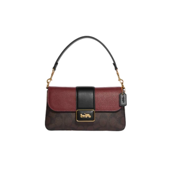 Coach Mini Grace Crossbody In Signature Brown Black Multi