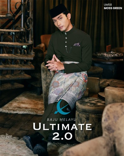 Baju Melayu Ultimate 2.0 in Moss Green