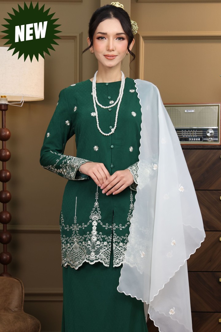 Kebarung Seroja Emerald Green 