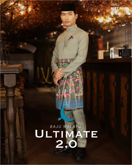 Baju Melayu Ultimate 2.0 in Soft Green