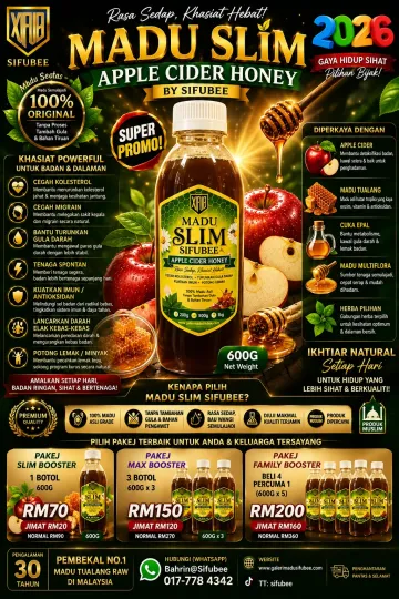 [PALING SENSASI!] MADU SLIM 'AppleCider' SIFUBEE