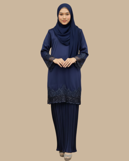 Kurung Khaleda - Dark Blue