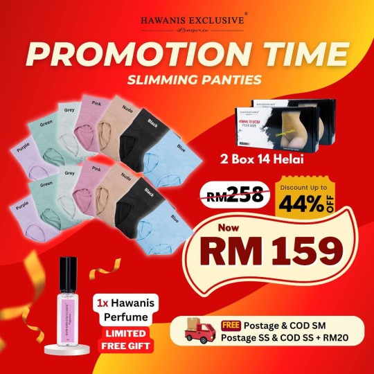 2 BOX - HAWANIS EXCLUSIVE HIGH SLIMMING PANTIES