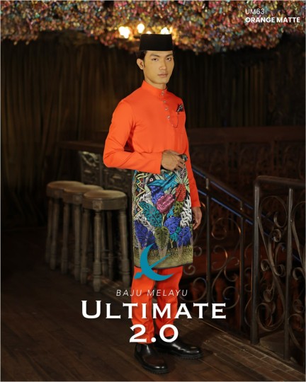 Baju Melayu Ultimate 2.0 in Orange Matte