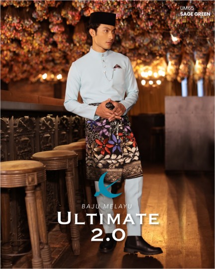 Baju Melayu Ultimate 2.0 in Sage Green