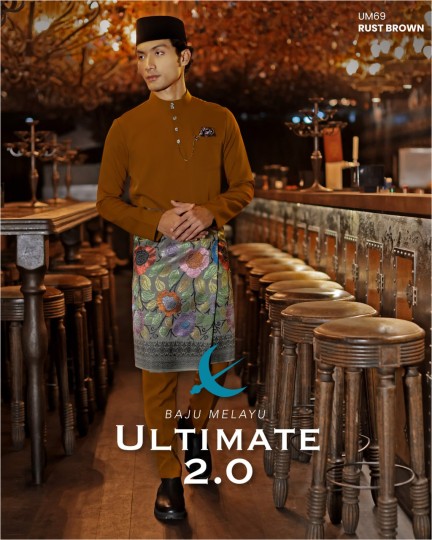 Baju Melayu Ultimate 2.0 in Rust Brown