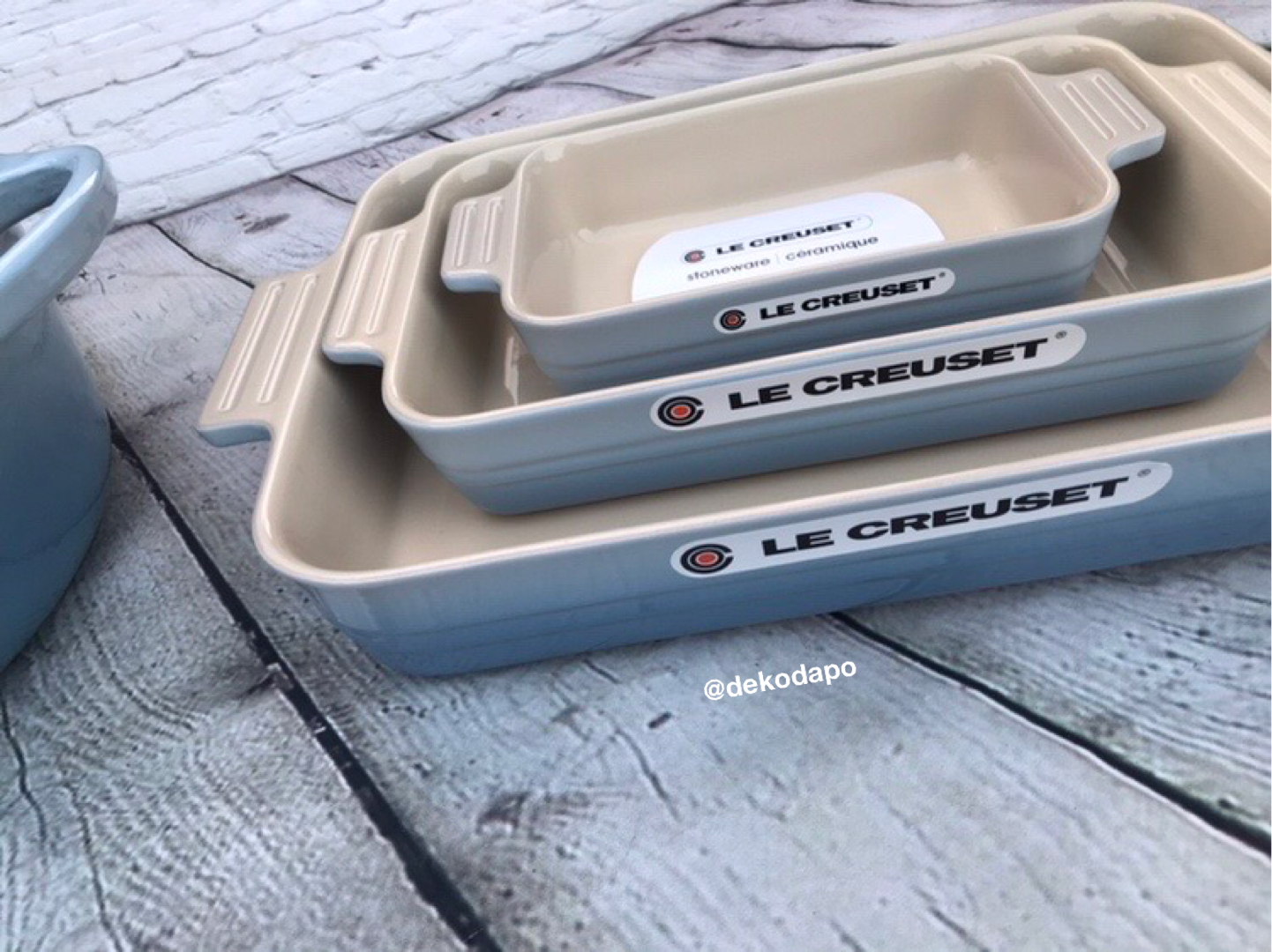 (PREORDER) Le Creuset Rectangular Dish Coastal Blue (Choose Size)