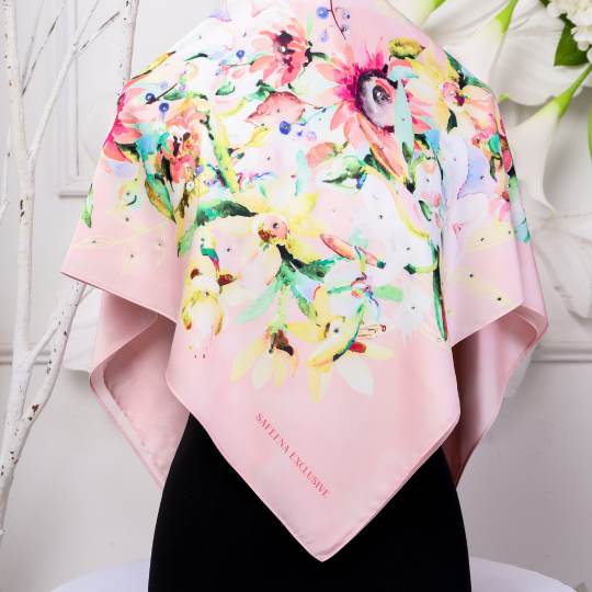 Safeena Square Satin In CAMELA