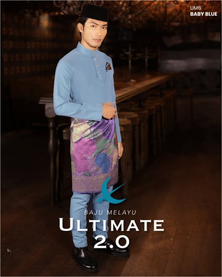 Baju Melayu Ultimate 2.0 in Baby Blue