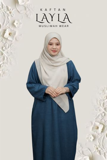 KAFTAN LAYLA MATERIAL COTTON LOLIS SEJUK TAK MUDAH KEDUT PELBAGAI WARNA