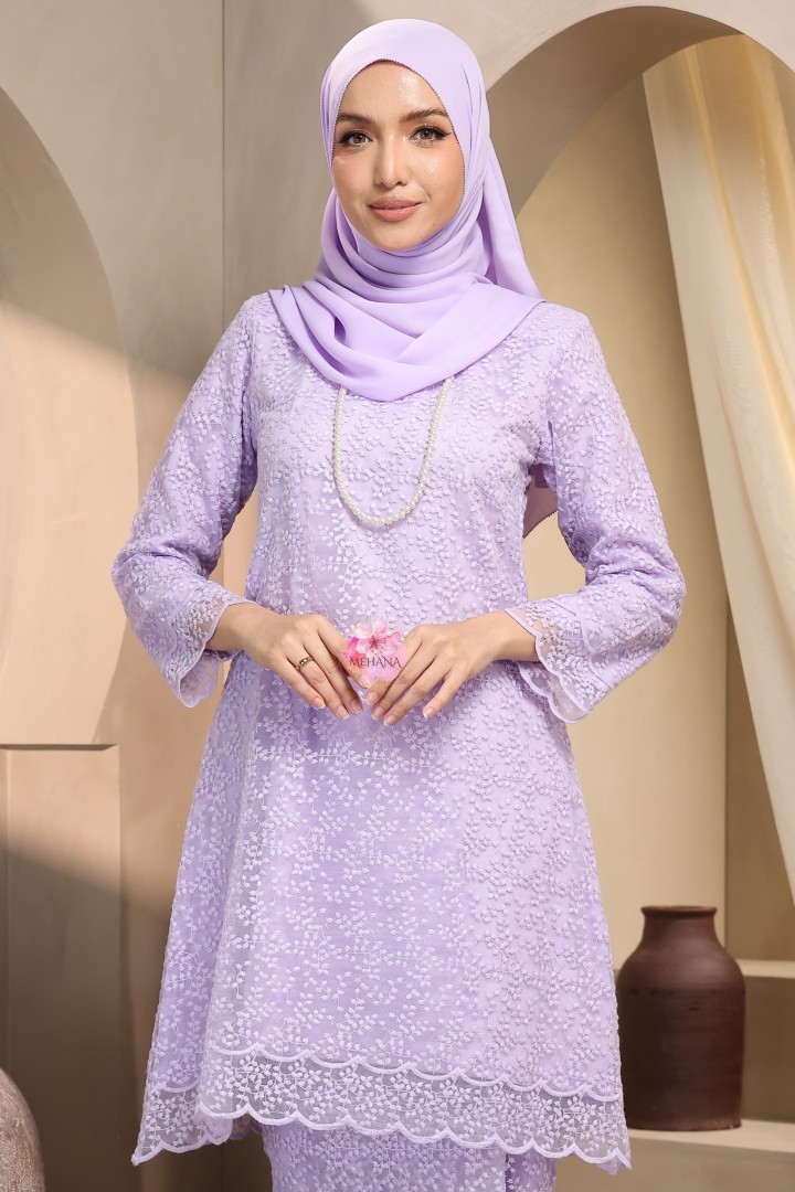 ALANA KURUNG PAHANG LILAC