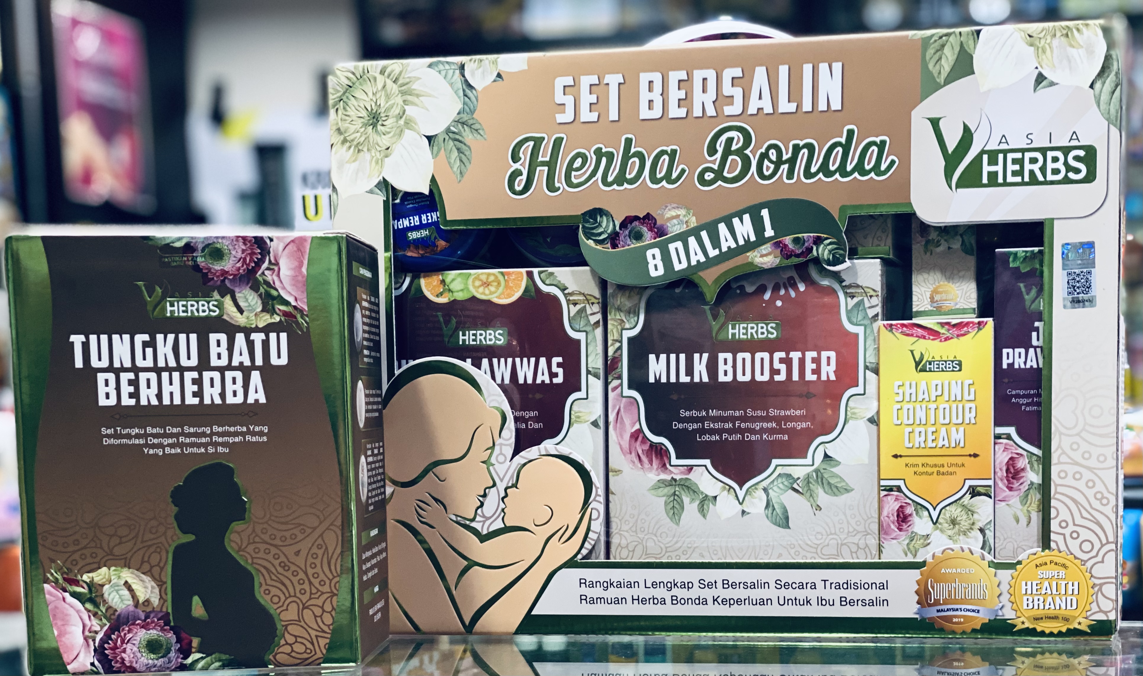 V Asia Set Bersalin Herba Bonda 8 In 1 Shopee Malaysia