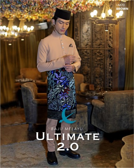 Baju Melayu Ultimate 2.0 in Brown