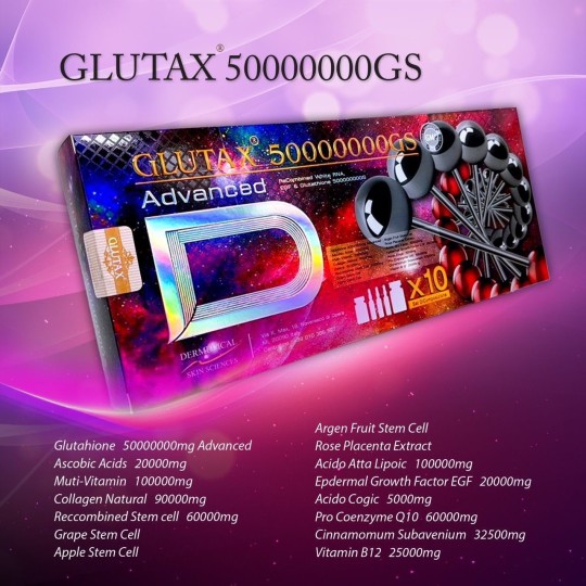 Glutax 50000000GS Advanced Glutathione Skin Whitening