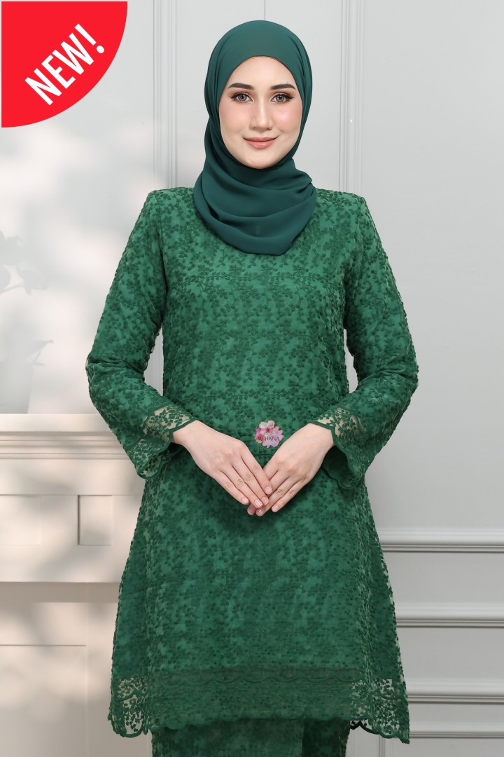 ALANA KURUNG PAHANG EMERALD GREEN