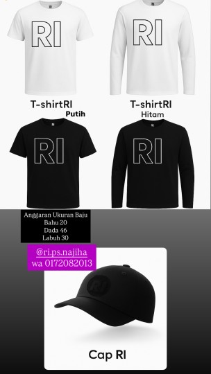 Tshirt RI ATAU cap RI