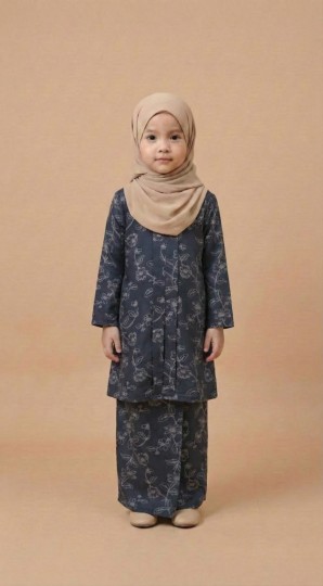 PRE-ORDER KIDS KURUNG BAKAWALI CHARCOAL GREY