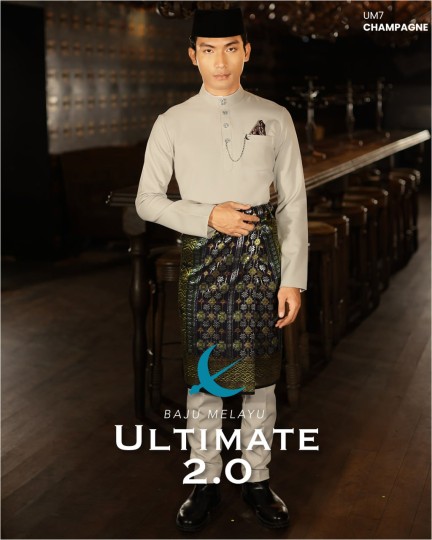 Baju Melayu Ultimate 2.0 in Champagne