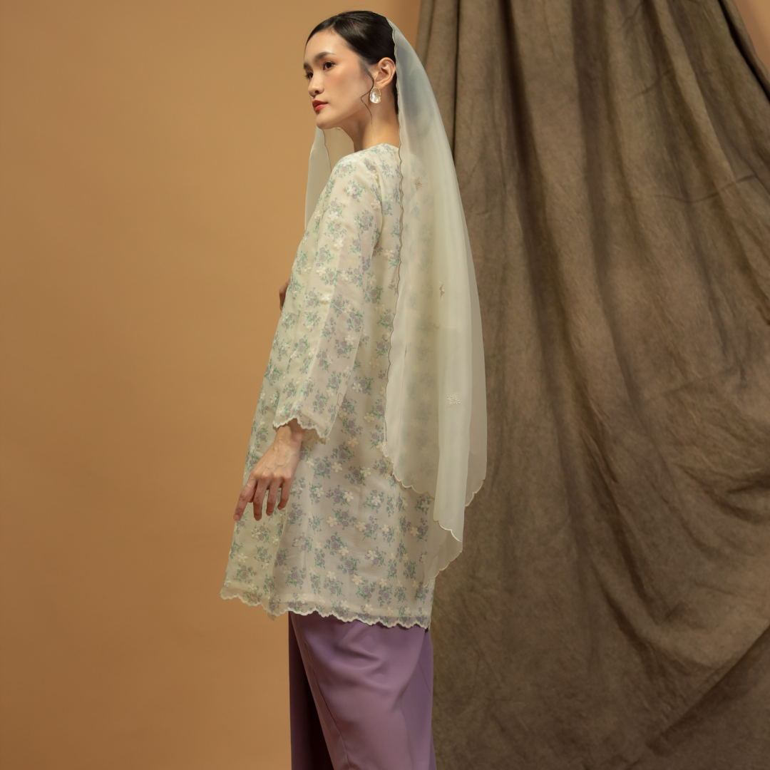 Kurung Senyum Seroja (Purple) - Image 2