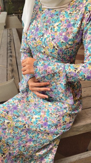SELENA DRAWSTRING DRESS IN SHE'S DEMURE