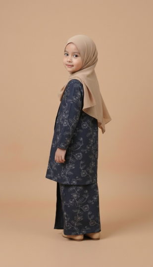 PRE-ORDER KIDS KURUNG BAKAWALI CHARCOAL GREY