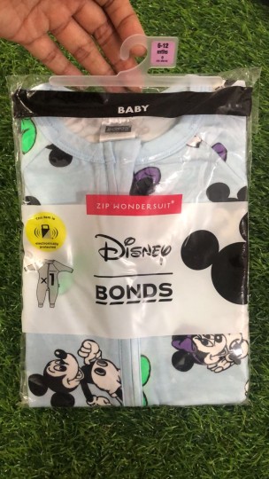 Limited Edition Zippy Wondersuit Mickey and Minney Sky Blue
