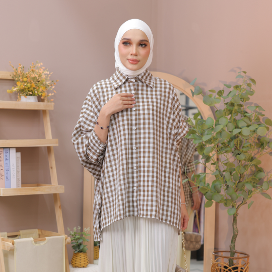 ARDEEN WARM MOCHA CHECK