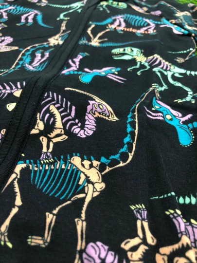 Zippy Wondersuit Halloween Colored Dino Skeleton