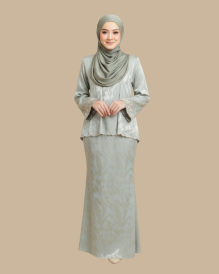 Kurung Melissa - Soft Green