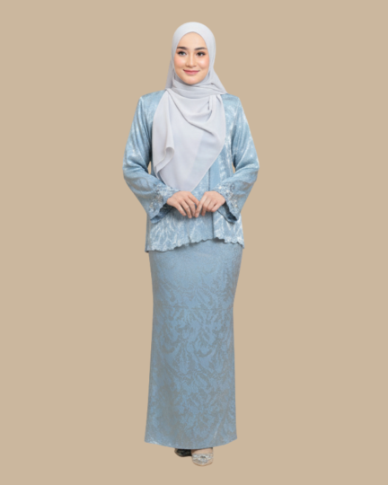 Kurung Melissa - Dusty Blue