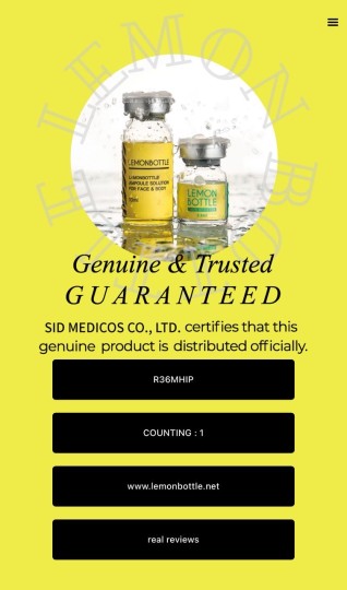 Lemon Bottle Lipolysis Solution Fat Dissolving Injection