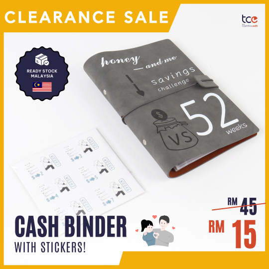 [CLEARANCE SALE] Cash Binder 52 Weeks Savings Challenge