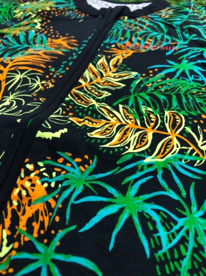 Zippy Wondersuit Colourful Leafs Base Black