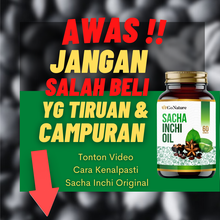 Kebaikan GO NATURE Sacha Inchi Oil By Ustaz Hanafiah