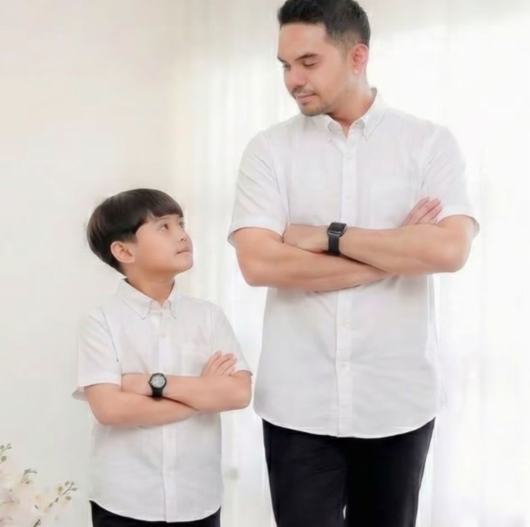 KEMEJA SEDONDON LENGAN PENDEK KAIN COTTON WHITE