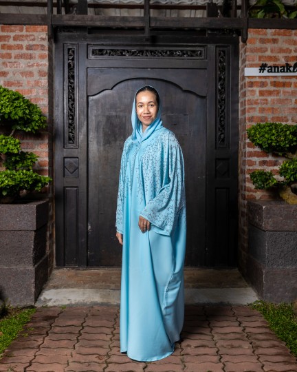Ameena Abaya - Baby Blue