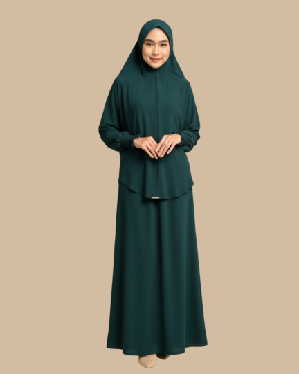 Jubah Luffa - Emerald Green