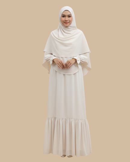 Jubah Qhyraa - Peach