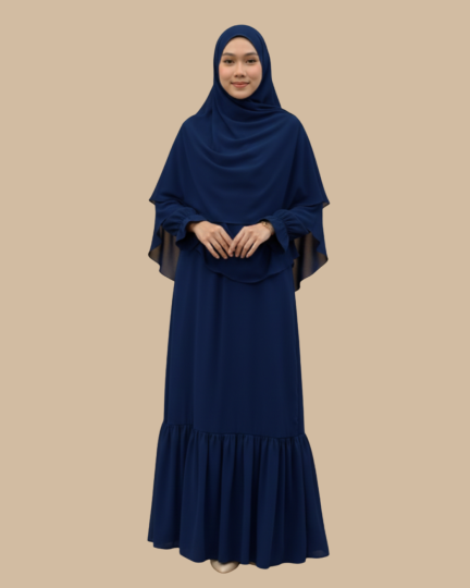 Jubah Qhyraa - Dark Blue