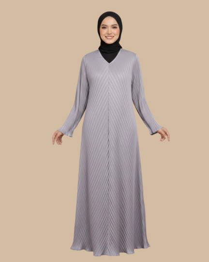 Abaya Izara Pleated - Lilac